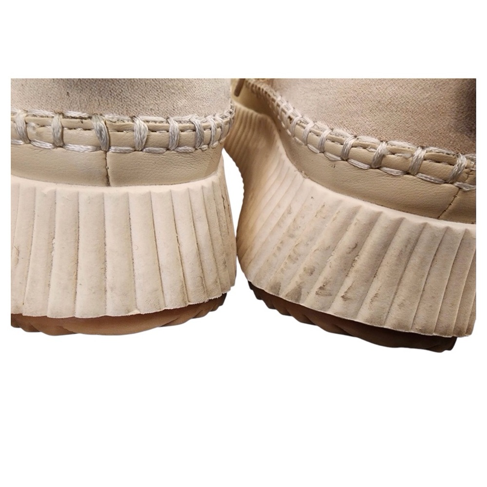 DOLCE VITA Dannis Cream Sneakers Shoes Woven Stitching 8M Casual Modern Platform - Picture 11 of 16